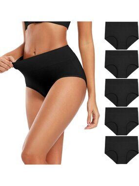 High Waisted Full Coverage Cotton Underwear for Women - Regular & Plus Size